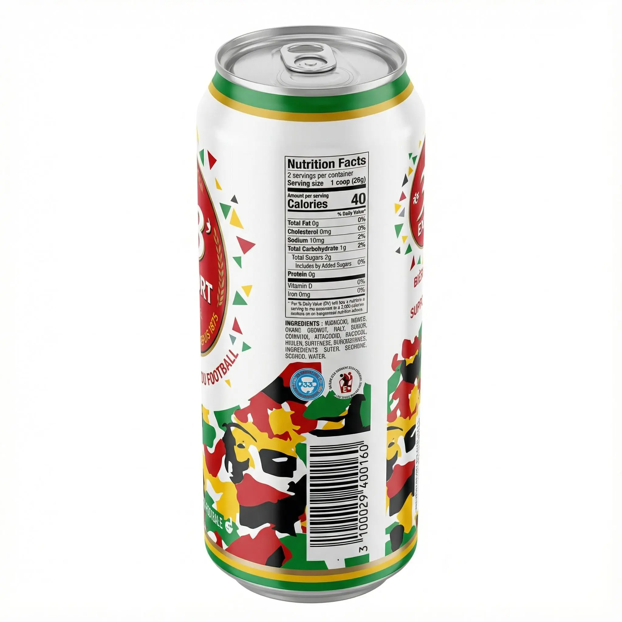 informations canette bière blonde 33 Export Cameroun